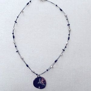 Round Medallion Beaded Necklace